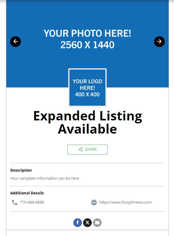 Voting landing page mockup